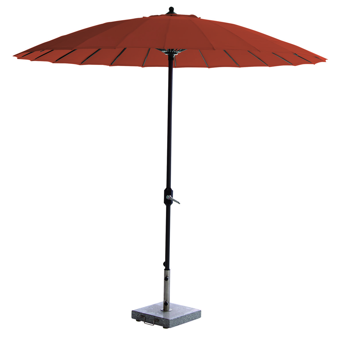 Manilla parasol - Ø250 cm - carbon black - koper