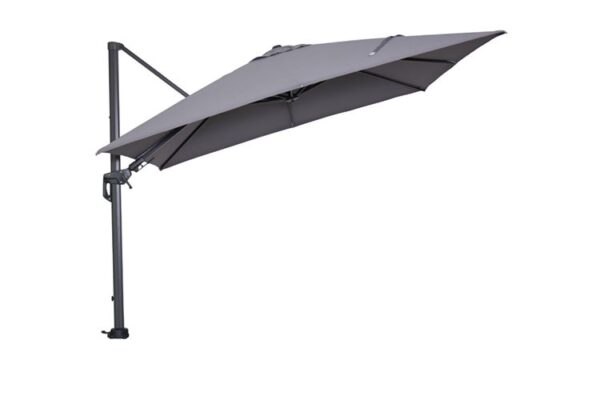 Hawaii parasol - 300x300 cm - carbon black - licht grijs - Afbeelding 2