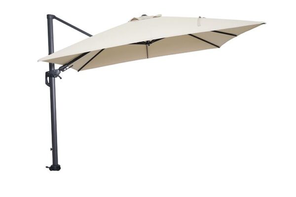 Hawaii parasol - 300x300 cm - carbon black - ecru - Afbeelding 2