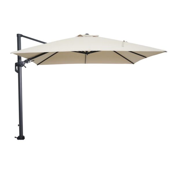 Garden Impressions Hawaii Sonnenschirm - 300x300 cm - carbon black - Ecru