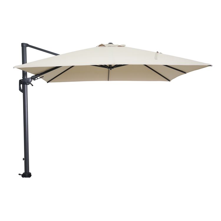 Hawaii parasol - 300x300 cm - carbon black - ecru