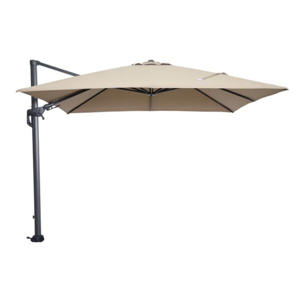 Garden Impressions Hawaii Sonnenschirm - 300x300 cm - carbon black - Taupe
