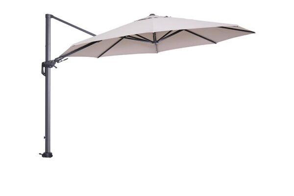 Hawaii parasol - Ø350 cm - carbon black - zand - Afbeelding 2