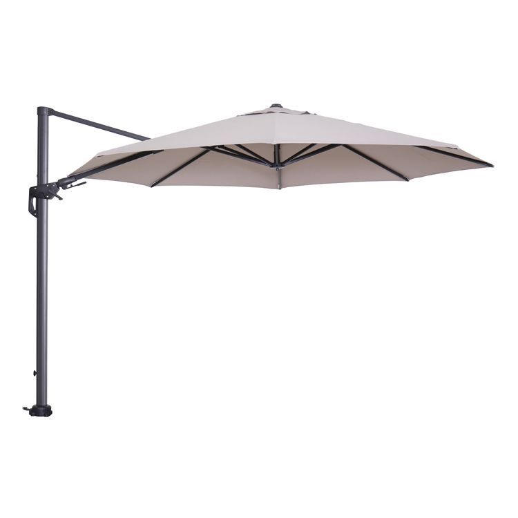 Hawaii parasol - Ø350 cm - carbon black - zand