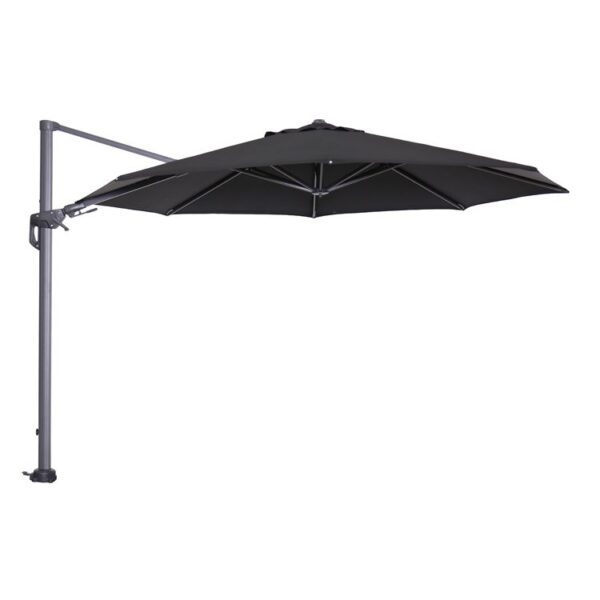 Garden Impressions Hawaii Sonnenschirm - Ø350 cm - carbon black - Schwarz