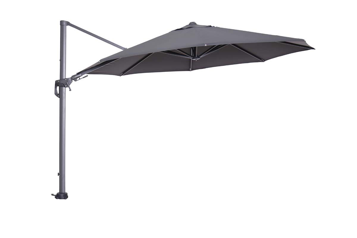 Hawaii parasol - Ø350 cm - carbon black - donker grijs