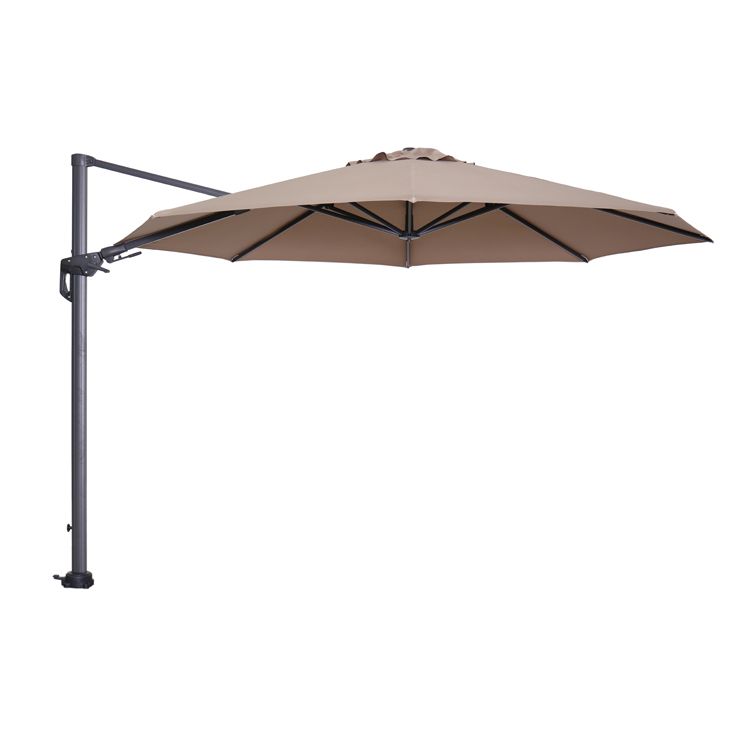 Hawaii parasol - Ø350 cm - carbon black - taupe