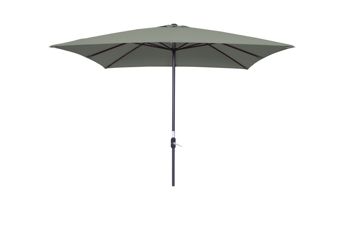 Lotus parasol - 250x250 cm - carbon black - olijf