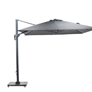 Garden Impressions Hawaii Big Pole Sonnenschirm - 300x400 cm - teleskopisch - carbon black - Royal black
