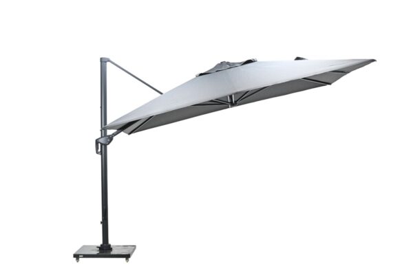 Hawaii Big Pole parasol - 350x350 cm - telescopisch - carbon black - royal anthracite - Afbeelding 2