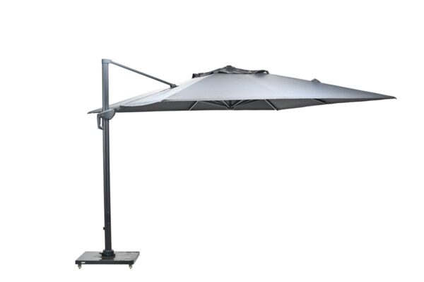 Garden Impressions Hawaii Big Pole Sonnenschirm - 350x350 cm - teleskopisch - carbon black - Royal Anthrazit