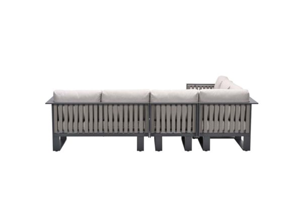 Bologna hoekset - 4-delig - carbon black - taupe-desert sand Bologna hoekset - 4-delig - carbon black - taupe-desert sand - Afbeelding 2