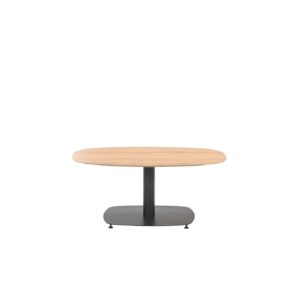 Garden Impressions Leon Beistelltisch - 100x70 cm - carbon black - Teak Look