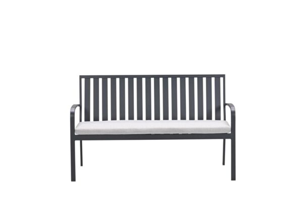 Bruno parkbank - aluminium - carbon black - valley sand Bruno parkbank - aluminium - carbon black - valley sand - Afbeelding 2
