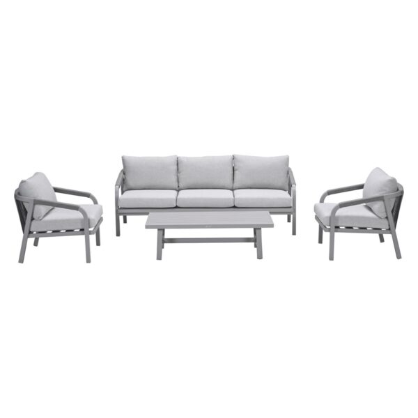 Monti loungeset - 4-delig - taupe - rope grey sand - valley sand - Afbeelding 2