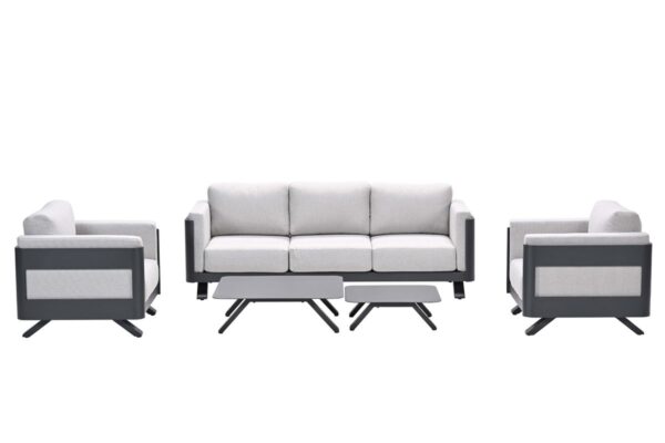 Realdo lounge sofa set - 5-delig - carbon black- valley sand Realdo lounge sofa set - 5-delig - carbon black- valley sand - Afbeelding 2