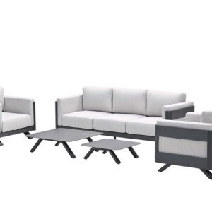 Realdo Lounge Sofa Set -5-teilig - carbon black- valley sand