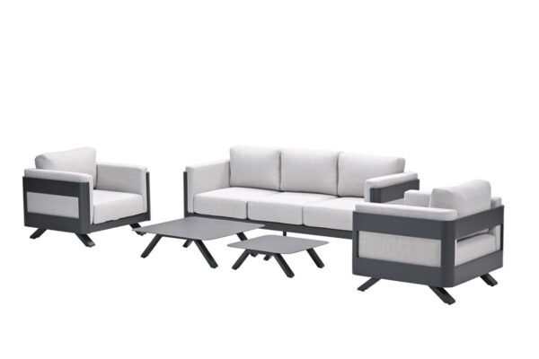 Realdo Lounge Sofa Set -5-teilig - carbon black- valley sand