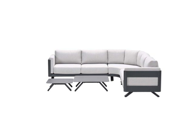 Realdo lounge hoekset - 5-delig - carbon black - valley sand Realdo lounge hoekset - 5-delig - carbon black - valley sand - Afbeelding 2