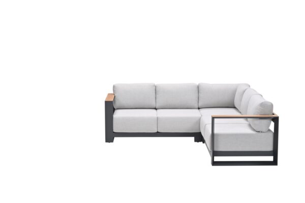 Levanto hoekset - 3-delig - carbon black - valley sand -  light teaklook - Afbeelding 2