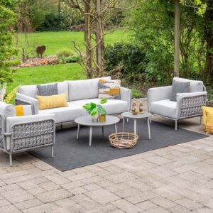 Cavallo Loungeset - 5-teilig - taupe - sand - valley sand - Centostone Sicilian grey