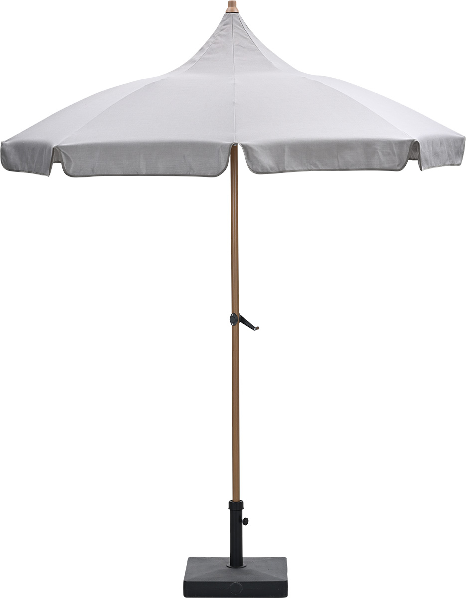 Garden Impressions Aloha – stokparasol Ø200 cm – light teak look – taupe