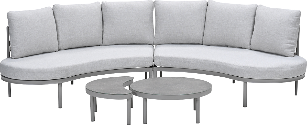 Garden Impressions Solita lounge sofa set sand - rope grey sand - valley sand