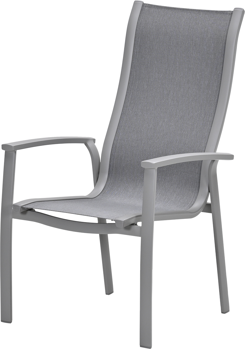 Garden Impressions Kyoto – Aluminium stapelbare tuinstoel – taupe – mid grijs