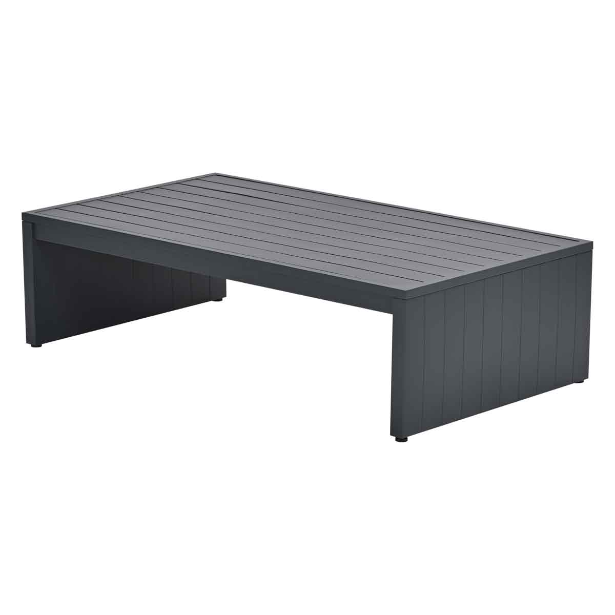 Garden Impressions Geneva aluminium lounge tafel - 149x82 cm - carbon black
