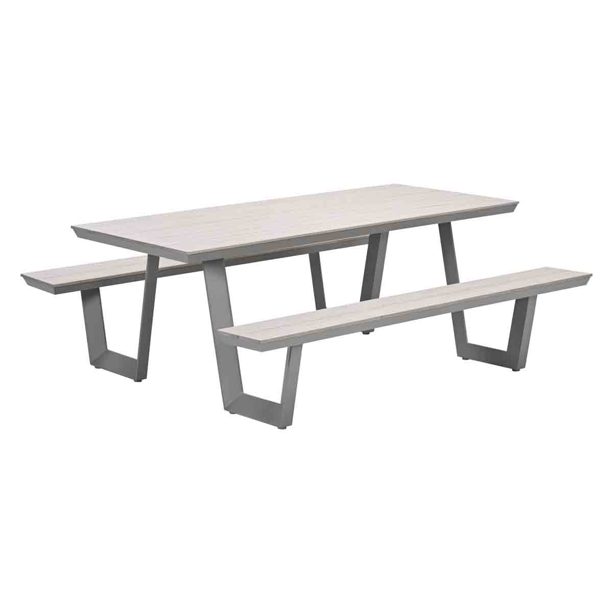 Garden Impressions Bell aluminium picknick set - 200x178 cm - taupe