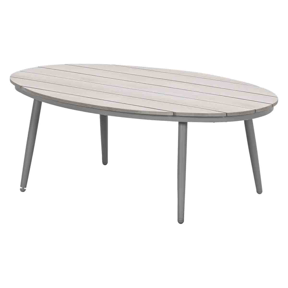 Garden Impressions Margriet loungetafel ovaal 120x75 cm - taupe - light teak look