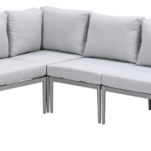 Garden Impressions Teramon Eckset - 4-teilig - Taupe - Seil grau sand - valley sand