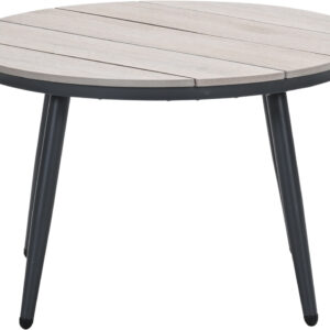 Garden Impressions Margriet Lounge Tisch - Ø70xH45 cm - carbon black -  light teak Vironwood