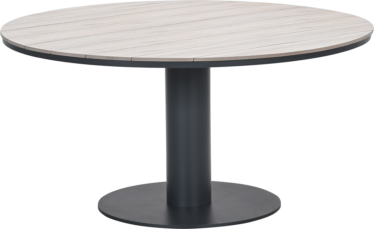 Garden Impressions Newton dining tuintafel rond - Ø150 cm - carbon black