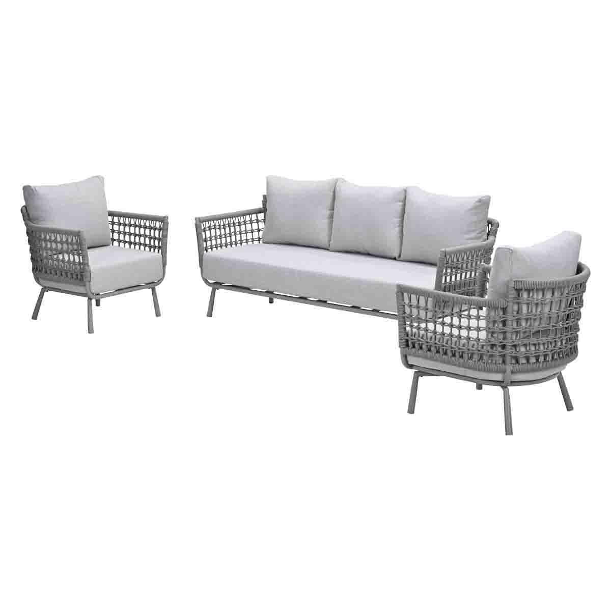 Garden Impressions Aversa sofa rope loungeset - taupe - valley sand