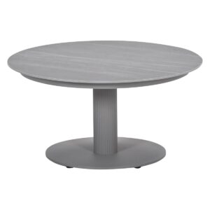 Garden Impressions Nice Lounge Tisch - Ø80xH40 cm - Taupe  -  Centostone Napoli sand