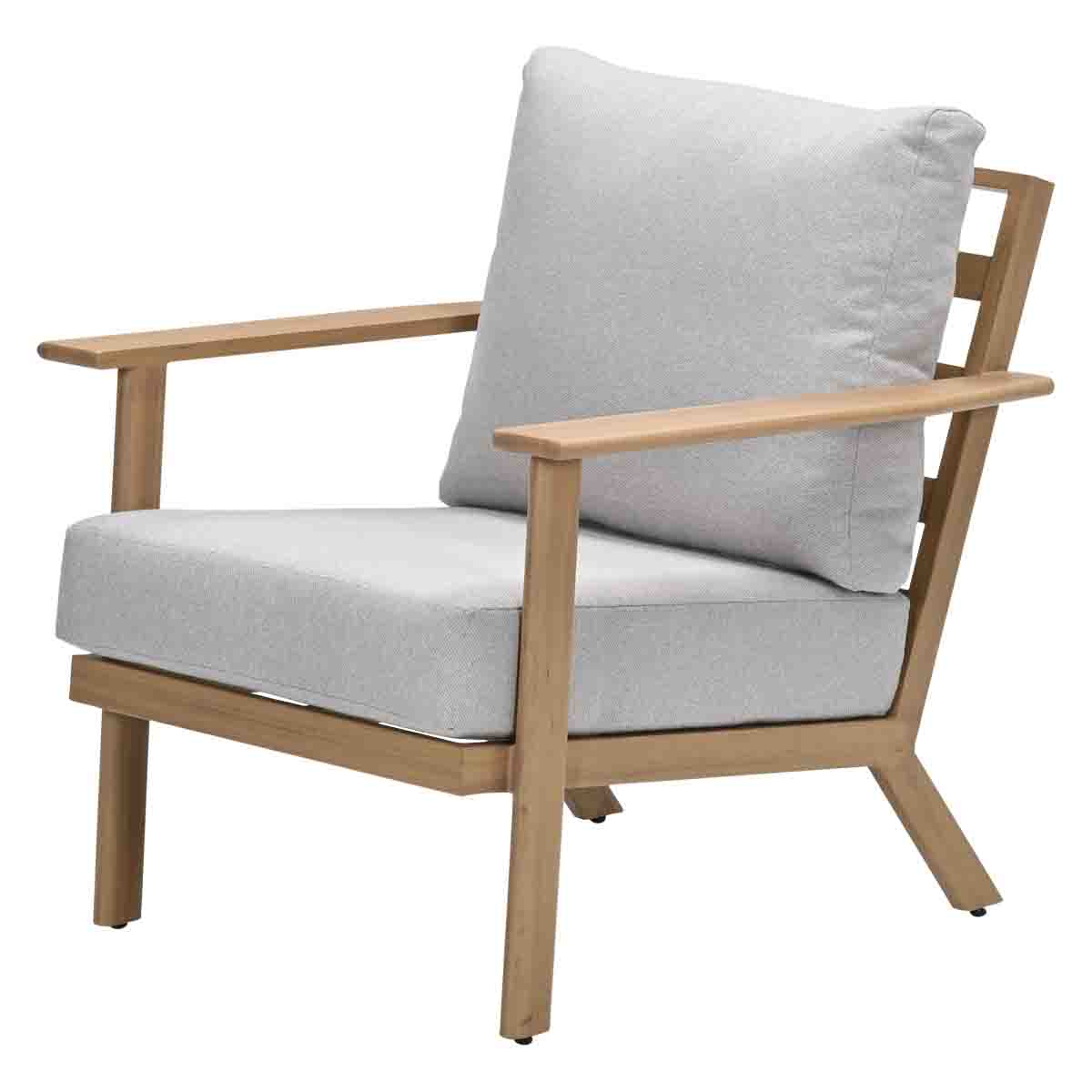 Garden Impressions Chicago aluminium lounge tuinstoel - natural teak look