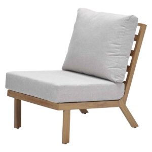 Garden Impressions Chicago Mittelelement - natural teak look  -  desert sand