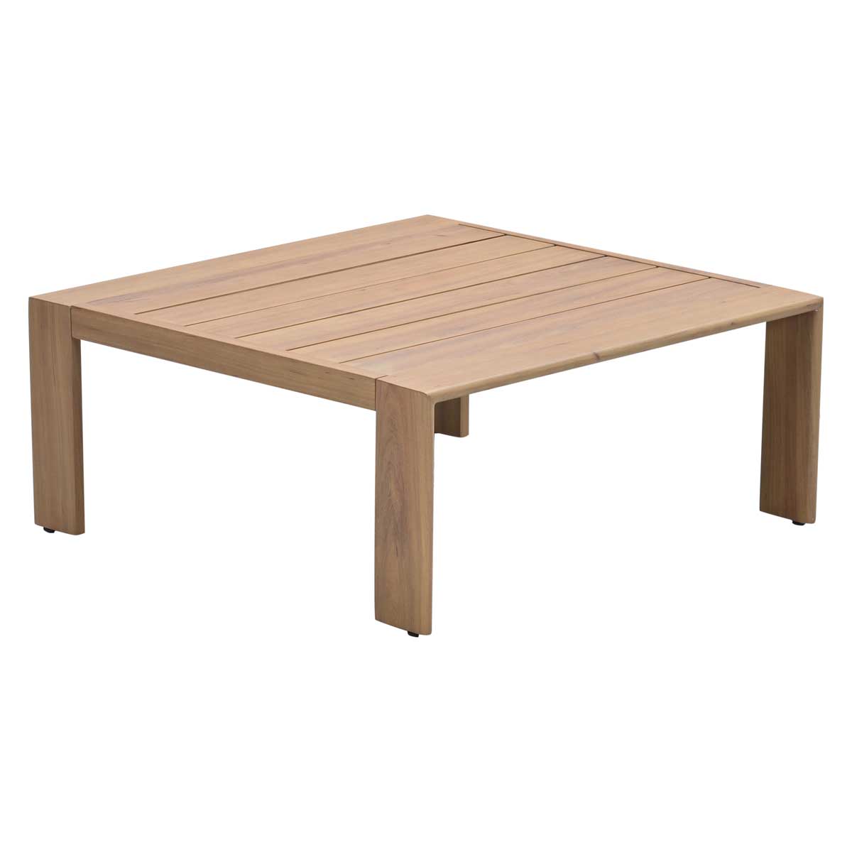 Garden Impressions Chicago aluminium loungetafel - 82x82 cm - natural teak look