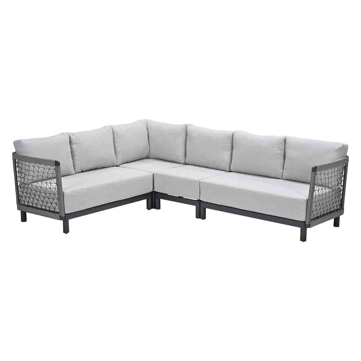 Garden Impressions Ariano rope lounge hoekbank - taupe - valley sand