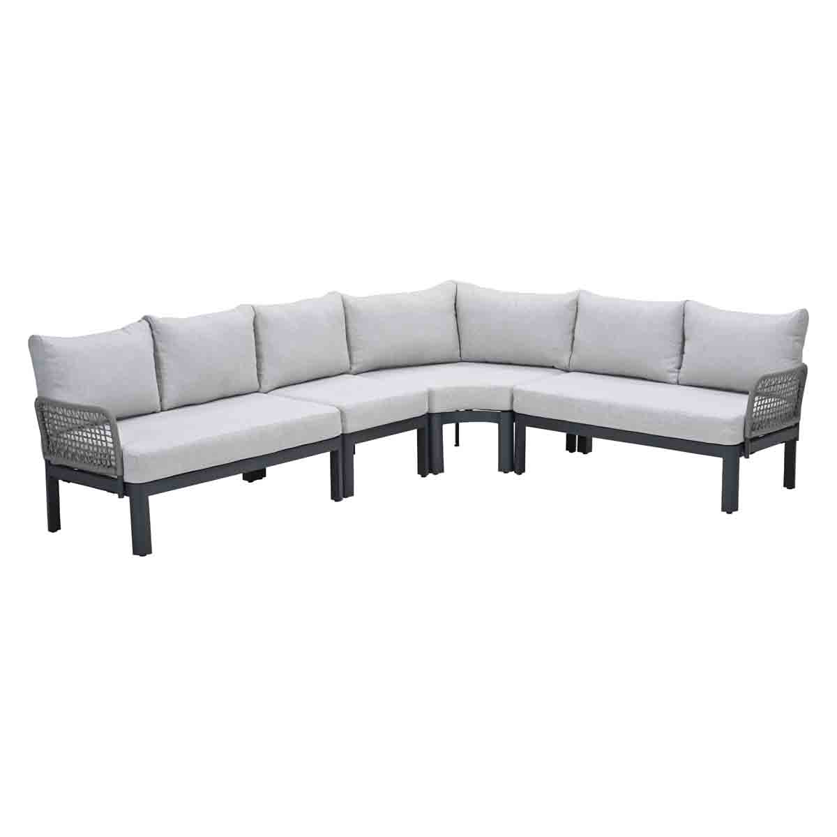 Garden Impressions Corsano rope lounge hoekbank - taupe - valley sand