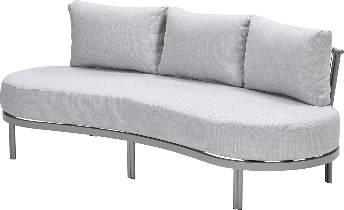 Garden Impressions Tirolo – gebogen lounge tuinsofa –rope – taupe