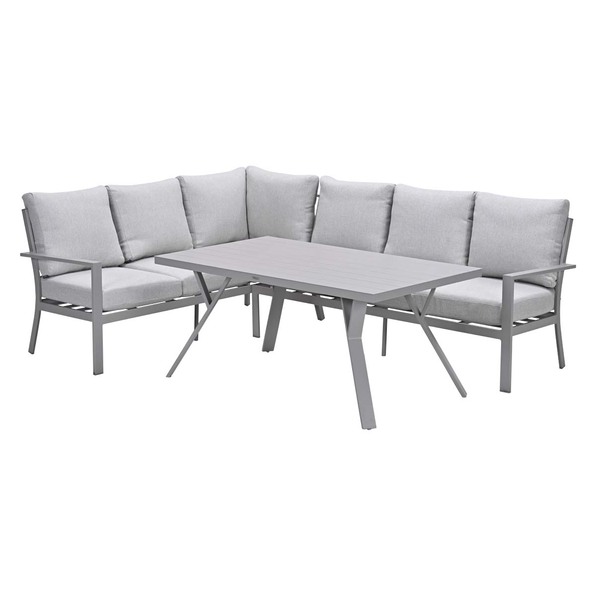 Garden Impressions Sergio Lounge-Dining-Set 3-teilig links – Valley Sand
