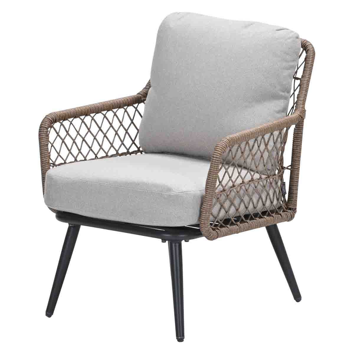 Garden Impressions Allasio lounge tuinstoel - rope natural - desert sand