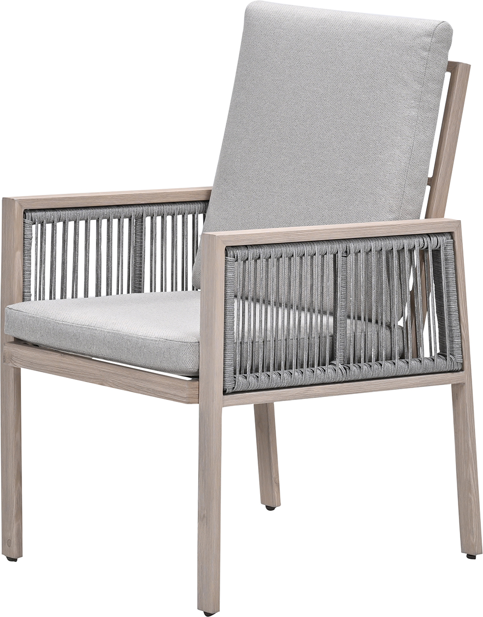 Garden Impressions Decala aluminium dining tuinstoel - licht eikenlook