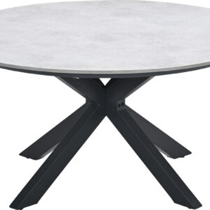 Garden Impressions San Fele Dining Tisch - Ø150xH72 cm - carbon black -  Melfi sand resin