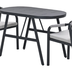 Garden Impressions Terni Balkon Set - 3-teilig - carbon black - sand - desert sand