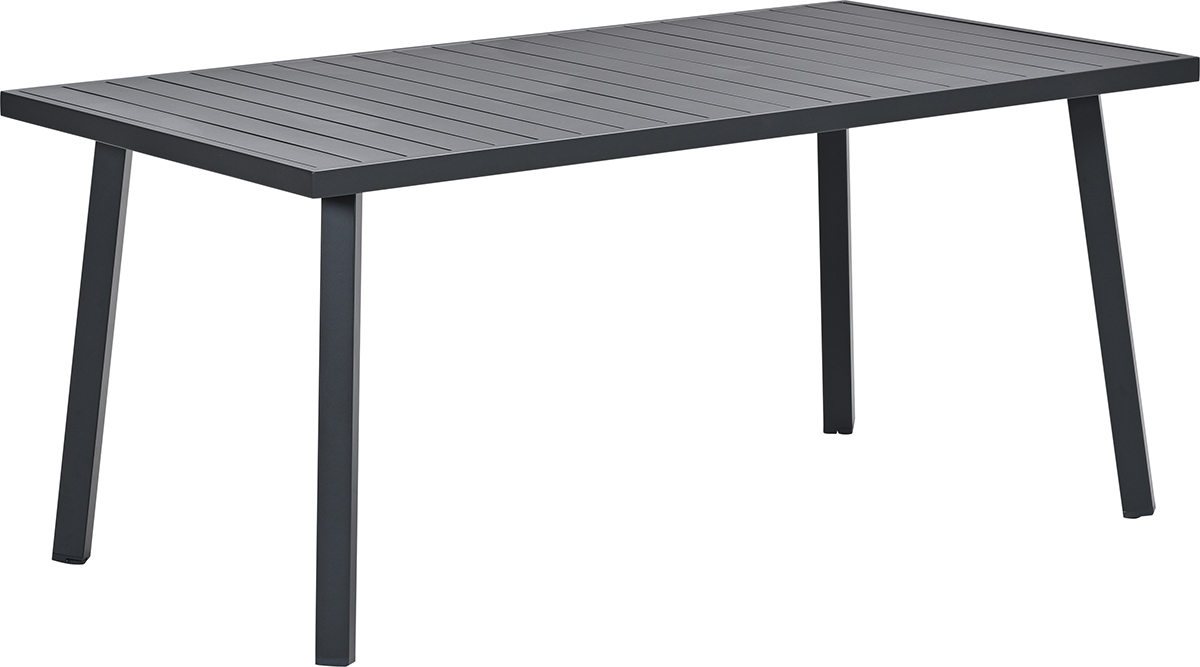 Garden Impressions Terni aluminium tuintafel - 160x90 cm - carbon black