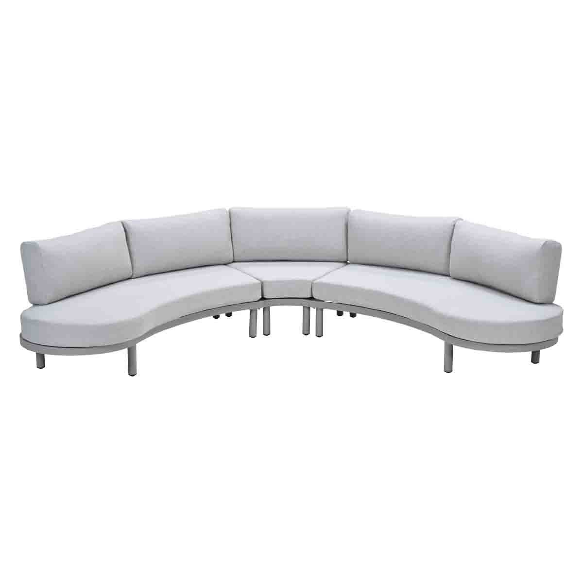 Garden Impressions Potenza aluminium loungeset - taupe - valley sand