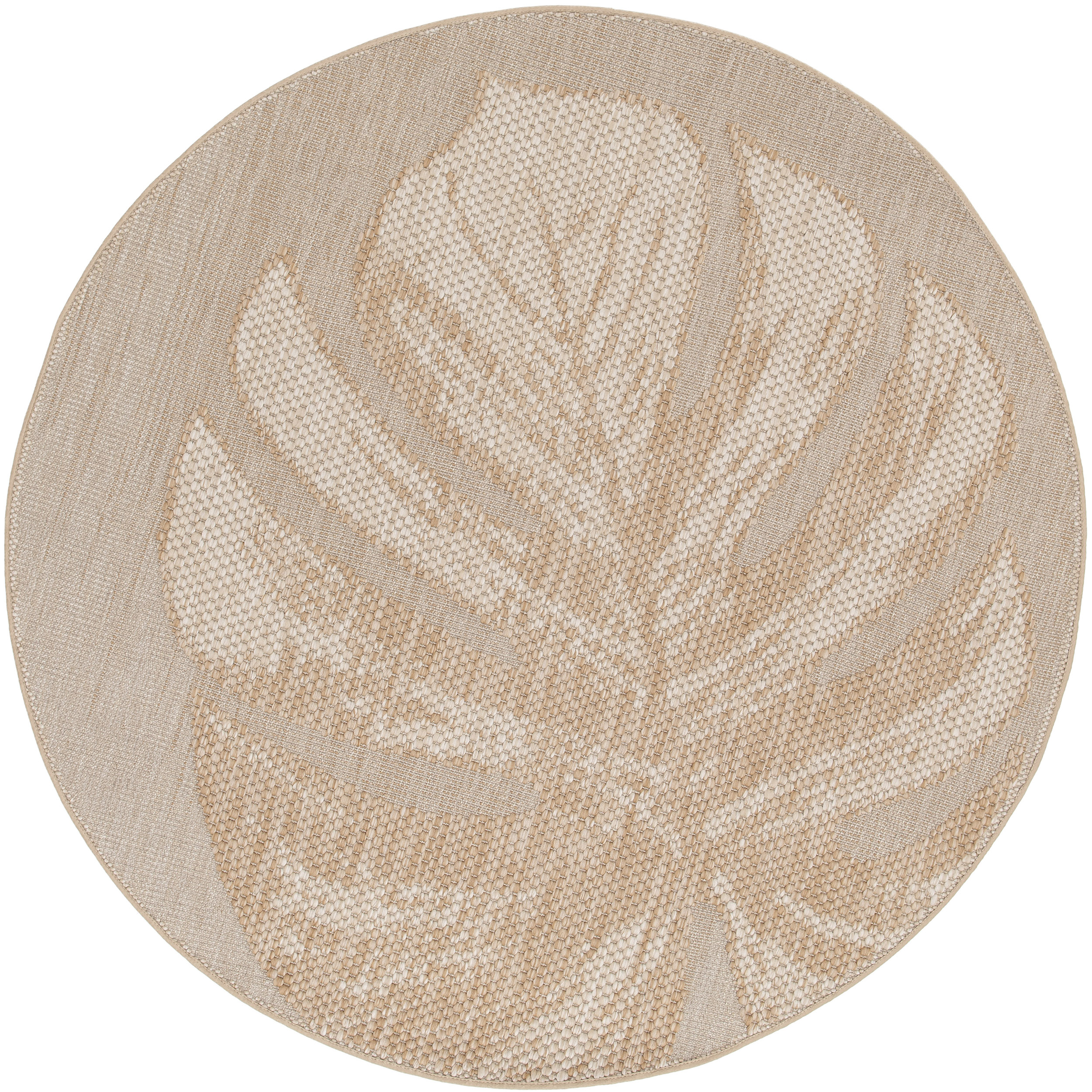 Garden Impressions Naturalis buitenkleed - Ø160 cm - blad taupe